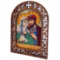 Набор для вышивки бисером по деревянной основе Вдохновение "Святые Петр и Феврония" 